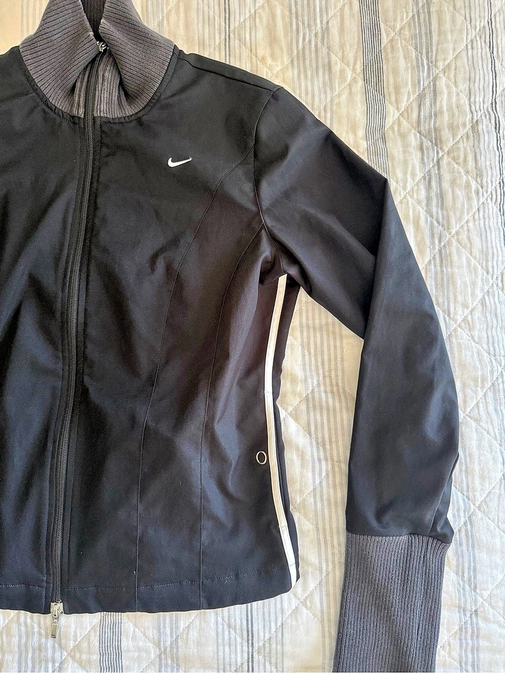 Nike Full Zip Ribbed Collar Jacket - Picture 5 of 7